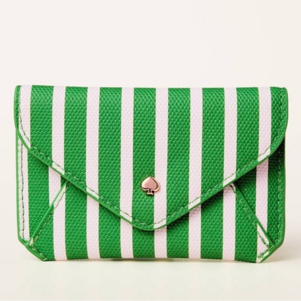 Green and White Striped Wallet kate spade x Target